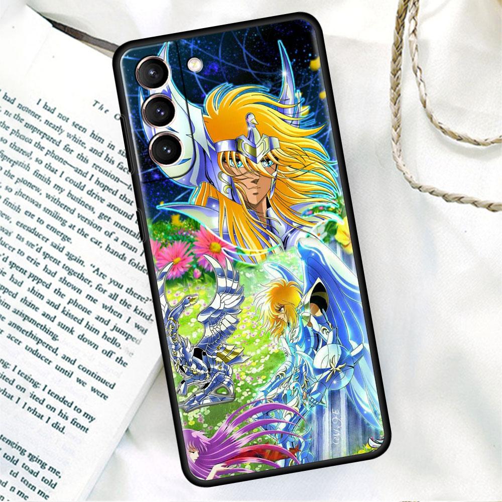 Черный мягкий чехол для телефона для Samsung Galaxy S22 S21 S20 Ultra FE S9 S8 S10 Plus Note 20 10 9 Fundas Обложка Сейнт Сейя Япония Аниме