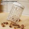 Vintage Airtight Storage Jar Clear Plastic Food Container with Pop Lid Stackable One Button Opening Kitchen Storage Organizer for Cereal