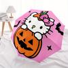 1pc Halloween Hello Kitty Automatic Folding Personality Personality Umbrella, Portable Collapsible Design, 8-Rib Iron Frame, All-Season Casual Outdoor