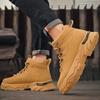 Men's Boots Fashion Casual Platform Boot Wear-resistant Work Safety Boots for Men Ankle Boots Non-slip Hiking Boot Botas Hombre
