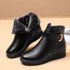 New Winter Fleece and Thickened Flat Ankle Boots for Women As Well As Warm Boots Elderly Boots