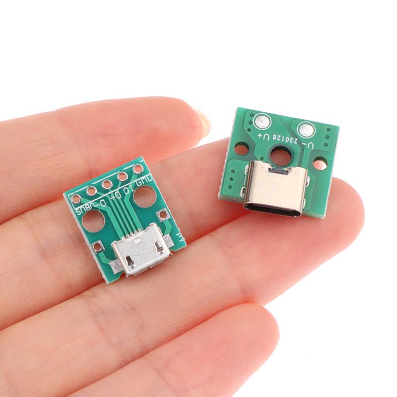10 шт. Разъем Micro USB Android Type-C гнездовой разъем Порт зарядки USB разъем Ph2.0 Крепежная пластина с винтами
