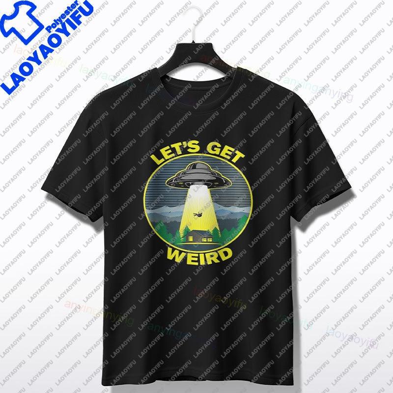 Vintage Ufo Aliens Graphic Print For Unisex Unisex Couple Fashion Tshirt Casual Summer Tee Perfect For Everyday Wear