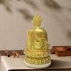 YUYAKESHI Buddha Statue, Seated Buddha Statue, Amulet, Good Luck, Feng Shui, Buddha Statue, Coconut Fruit, Lotus Pedestal, Buddhist Altar Ornament,