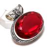 Подвеска из серебра 925 пробы с натуральным гранатом, ручная работа, 1,58 дюйма, A8W51
