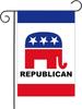 Republican Party New Garden Ag 12X18 Inch Double Sided Ags White Elephant Garden Ags Vivid Color for Home Yard Festiva WZZ