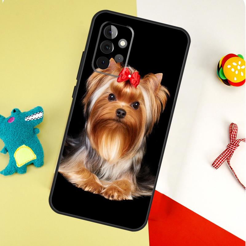 Чехол для телефона Samsung Galaxy A54 A34 A14 A55 A35 A15 A53 A33 A13 A05 A06 A16 A22 A32 A52 с изображением собаки породы Йоркширский терьер