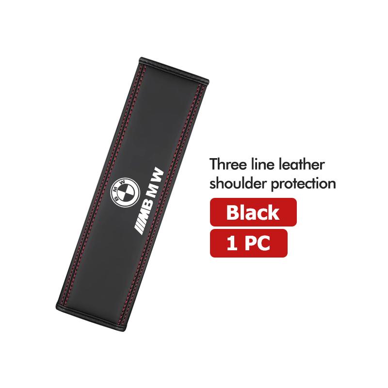 Leather Car Seat Safety Belt Shoulder Protection Padding For BMW Performance M E87 E30 E46 E28 F35 G20 E93 F20 X3 X IMNOV1