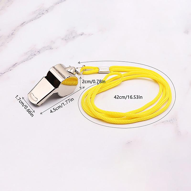 Металлический свисток для рефери, спортивные свистки для регби, свистки из нержавеющей стали для футбола, баскетбола, вечерние тренировочные школьные инструменты для черлидинга