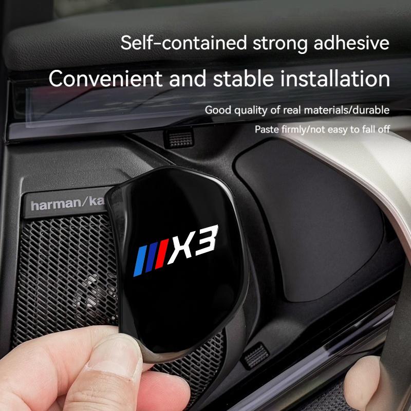 BBKG7 4Pcs Car Inner Door Bowl Stainless Steel Protection Cover Stickers For BMW X3 G45 G48 2024-2025 Sticker Styling Accessories