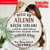 Декоративные плоские алюминиевые таблички и украшения 2D, Круглая турецкая металлическая табличка «Счастливая семья» с секретной цитатой, Винтажное состаренное сердце-свиток для стены