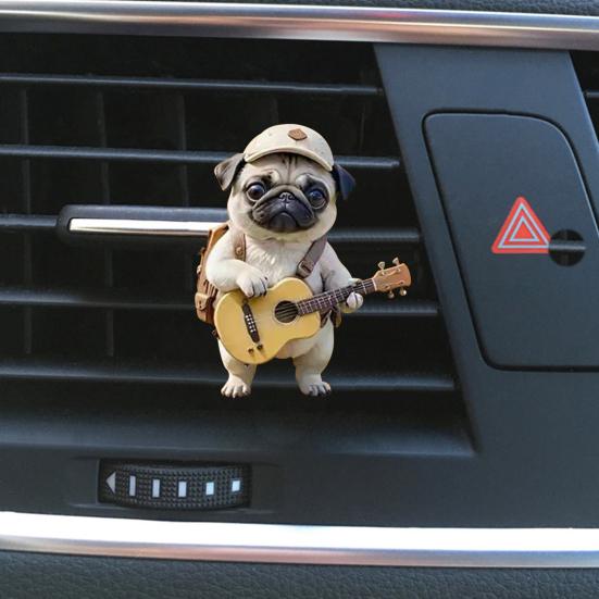Автомобильный освежитель воздуха акриловый пес клипса на воздуховод декоративный аромат для автомобиля клипса для автомобильного кондиционера нержавеющий пес любит подарок аксессуары для салона автомобиля