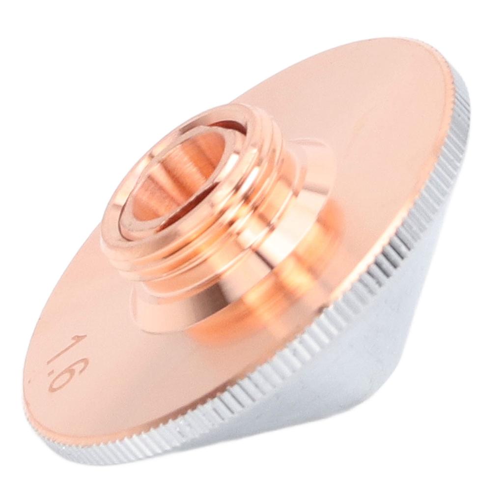 Laser Nozzle Cutting Machine Head Cutter Dual Optical Fibre Chrome Plated Copper 1.6mm  0.06in