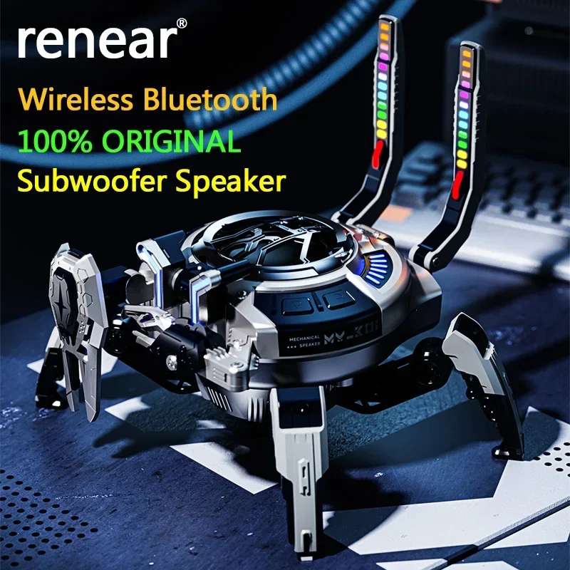 2500 мАч Машина Аудио Динамическое RGB Освещение Bluetooth Динамик Беспроводной Сабвуфер HIFI Колонка Звук Настольный Домашний Hi-Res Стерео
