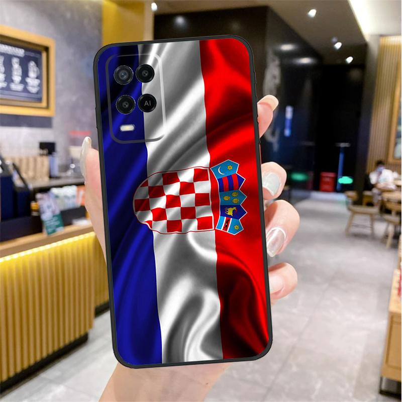 Croatia Flag Case For Oppo A96 A76 A16 A17 A18 A60 A80 A40 A38 A58 A78 A98 A94 A74 A54 A15 A57 A77 A5 Pro