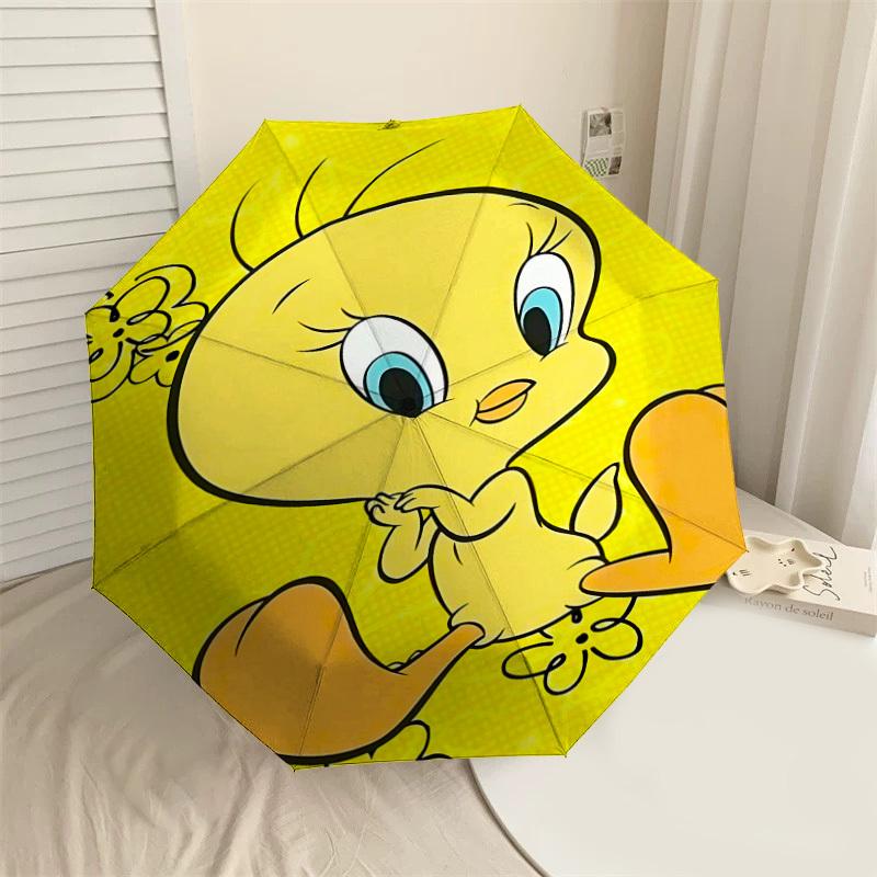 1PC Warner cartoon character Automatic Open/Close Umbrella with Windproof, 84-Rib Sturdy Canopy, Durable Ribs1301A