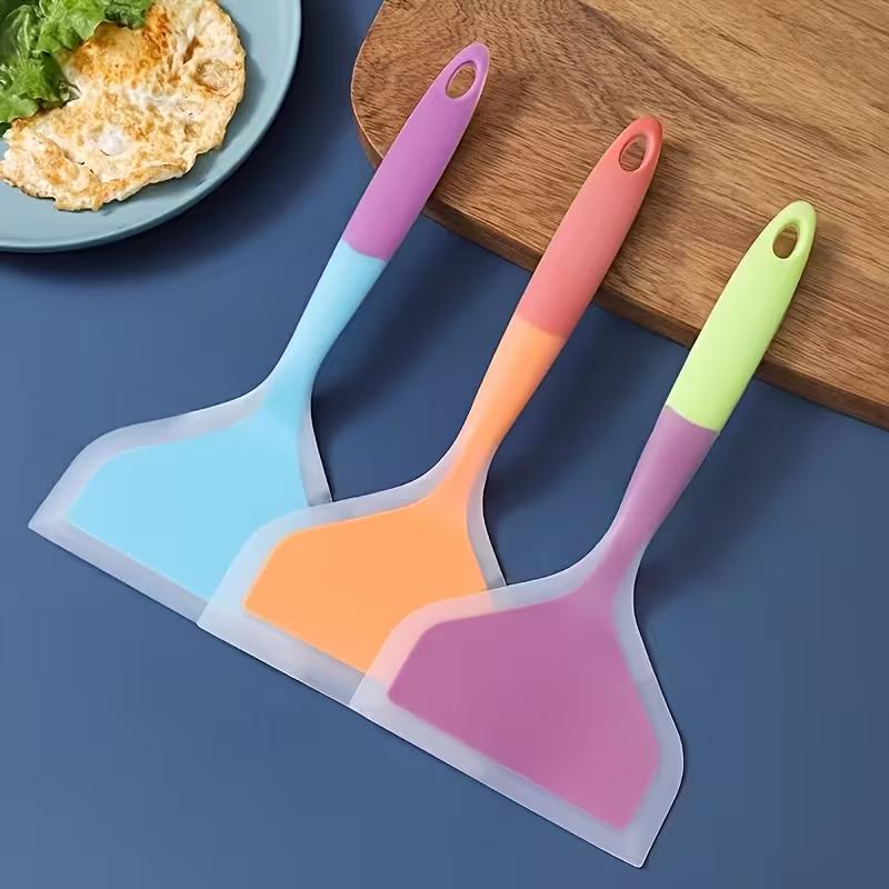 Силиконовая лопатка Кухонные принадлежности Говядина Мясо Яйцо Кухонный скребок Широкий Инструменты для приготовления пиццы Лопатка Жаростойкая Антипригарная лопатка