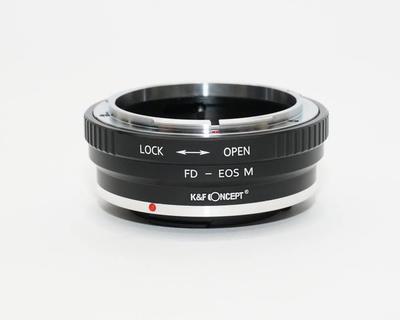 Адаптер Canon FD Mount на Canon EOS M Mount с салфеткой K&F (fd-eosm) (КФЕОСМ)
