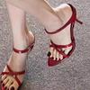 2025 Ladies Shoes Open Toe Women's Slippers Outside Party Sexy Pointed Toe New Plus Size Elegant Best Seller High Heels