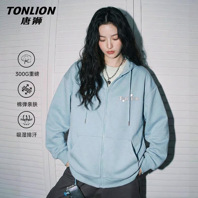 Женская толстовка на молнии с принтом буквы и сердца TonLion