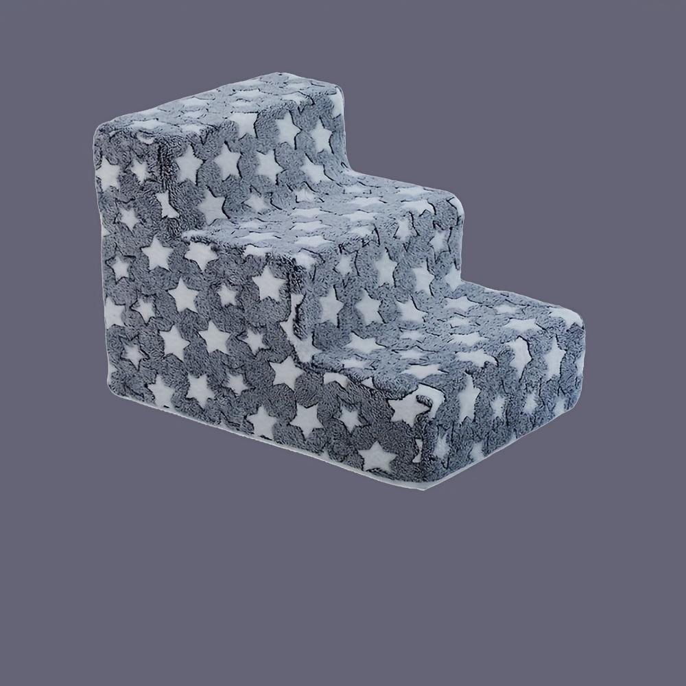 Безопасные ступеньки для домашних животных | Обеспечьте лестницы для собак высотой 3/4 ступеньки и пандусы для диванов-кроватей для травмированных, пожилых и уязвимых собак и кошек | Нескользящие, съемные для чистки