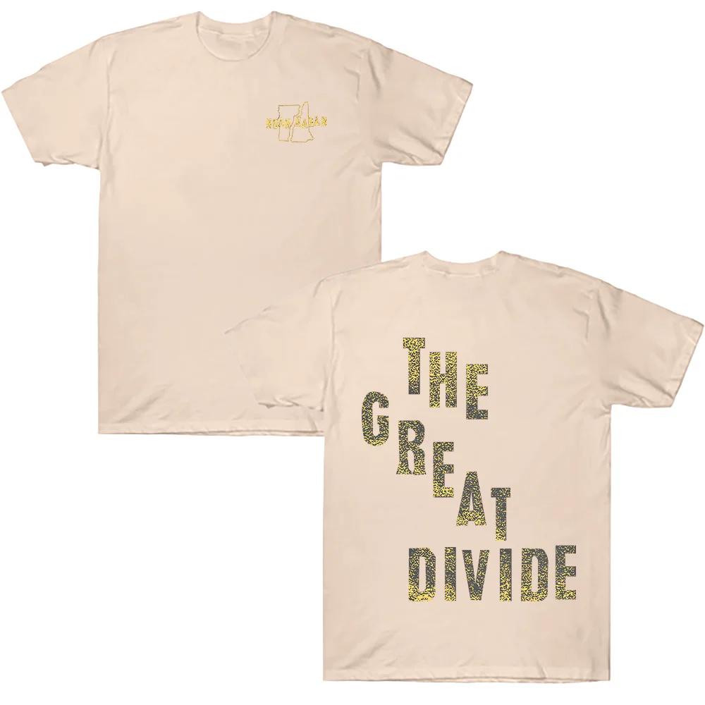 Футболка The Great Divide Мерч Ноа Кахана Футболки Винтажный Принт Футболка Женская Унисекс Мода Повседневная Хлопок Короткий Рукав Круглый Вырез Топы Y2K