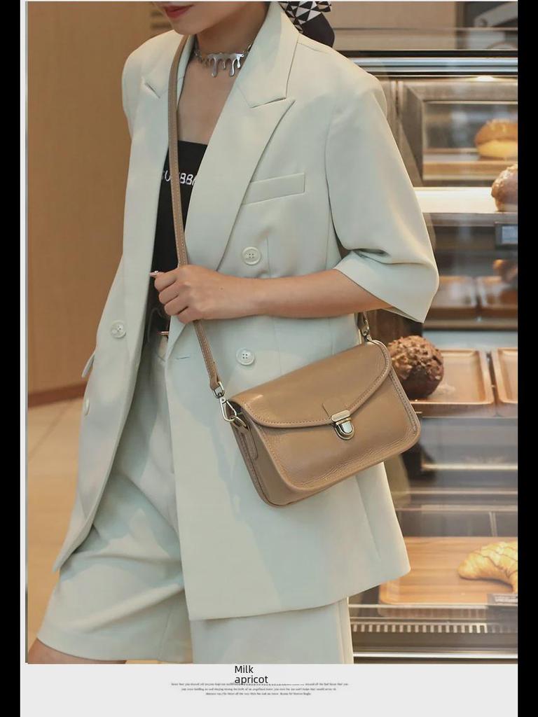 2025 Женская сумка-мессенджер из натуральной кожи большой вместимости - сумка через плечо из высококачественной коровьей кожи растительного дубления