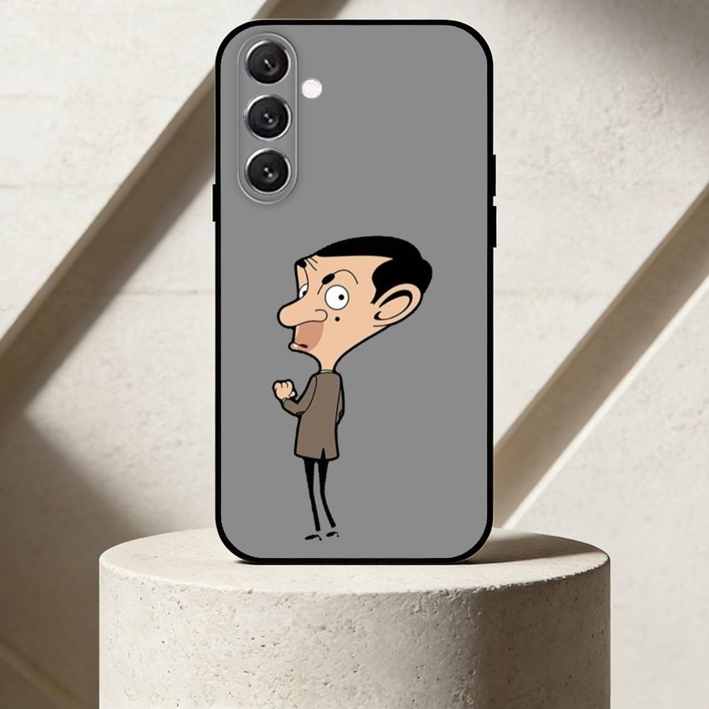 M-Mr. Bean Phone Case For Samsung Galaxy A13,21s,22,31,32,52,53,71,72,73,Soft Black Cover