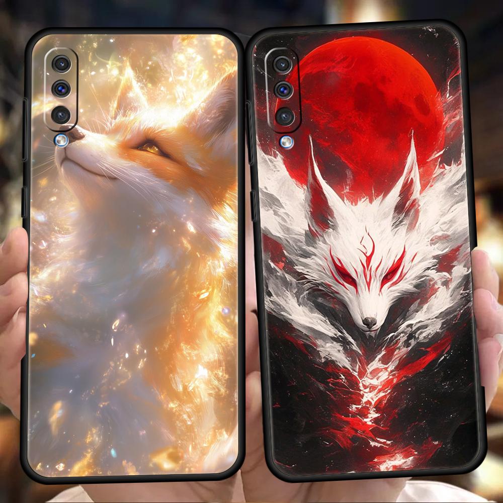 Чехол для телефона Samsung Galaxy A16/A34/A24/A22/A12/A54/A52/A02/A03/A06/A70/A50/A10/A20/5G Мягкий ТПУ Чехол Милый Красный Лис Capas Сумки