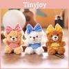 Plush Bowknot Bear Keychain Bag Pendant Animal Doll Toys Keyring Gifts Kids