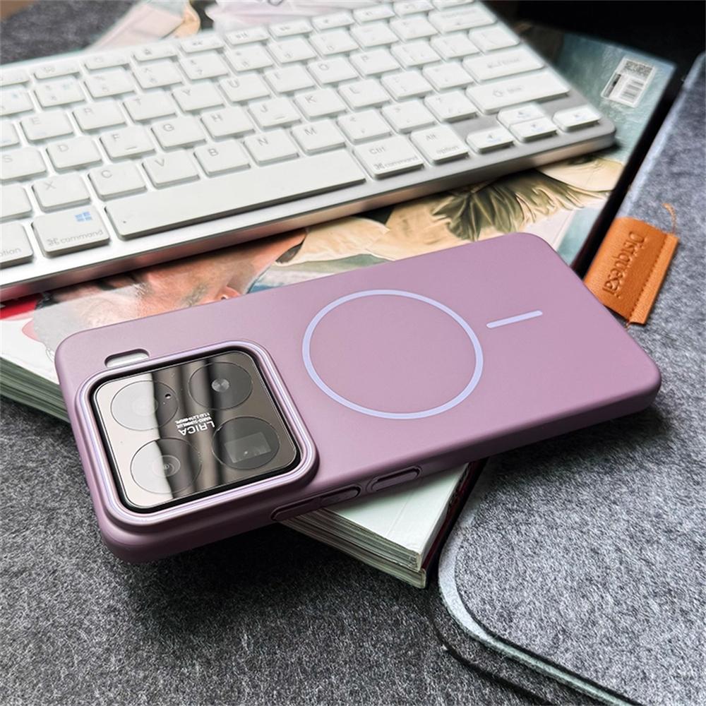 Ультратонкий матовый жесткий чехол для телефона из ПК для Xiaomi Mi 15 Pro и других - Совместим с магнитной беспроводной зарядкой