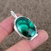 Малахит Драгоценный Камень Ручной Работы 925 Пробы Стерлинговое Серебро Ювелирное Изделие Кулон 1.85" KKG-391