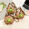 2025 Cute Capybara Plush Crossbody Bag - Lightweight Canvas Shoulder Bag for Kids