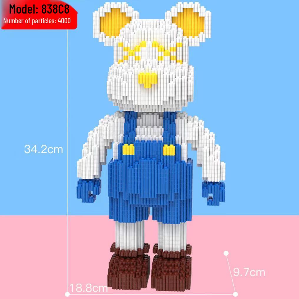 Совместимый Lego для девочек: Серия конструкторов «Злой Медведь» - Образовательные микро-конструкторы, соединяющиеся игрушки и подарки