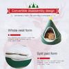 Cat Tent Cave Bed Christmas Tree Cat House Bed Comfortable Triangle Cat Bed Pet Tent House