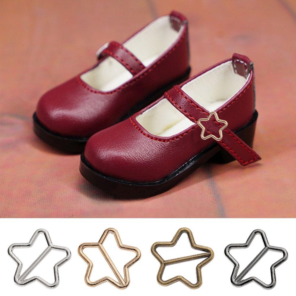 4 colors Stuffed Toys Tri-glide Star Buckle Doll Bags Accessories Belt Buttons Diy Dolls Buckles