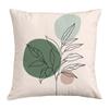 Geometric Nordic-Style Green Throw Pillow Cover for Artistic Living Room Decor