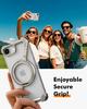 Чехол-подставка Eary Z-образной формы для iPhone 16 E, Чехол 360° Вращающийся Регулируемый Магнитный Кольцо-подставка Безрамочный Ударопрочный Защитный Корпус