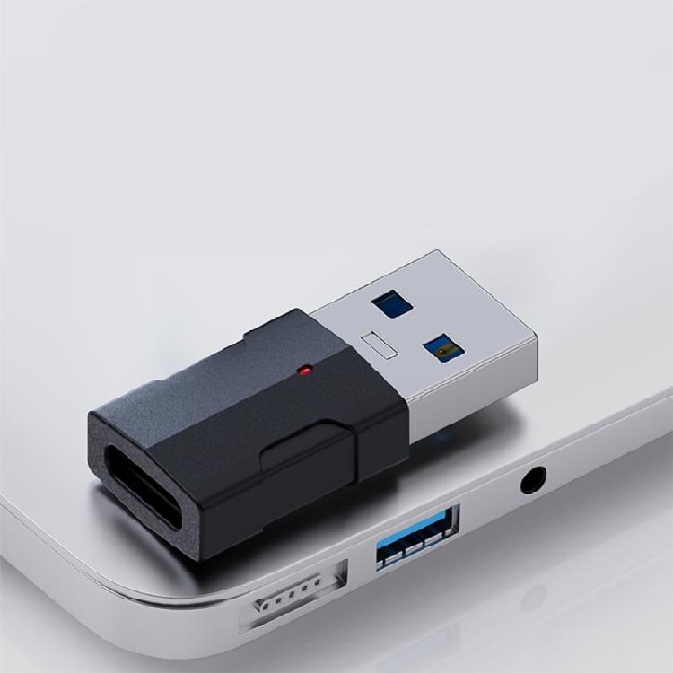 USB на USB C Адаптер OTG Коннектор со скоростью передачи данных 10 Гбит/с Светодиодный индикатор Поддерживает зарядку для телефонов, наушников
