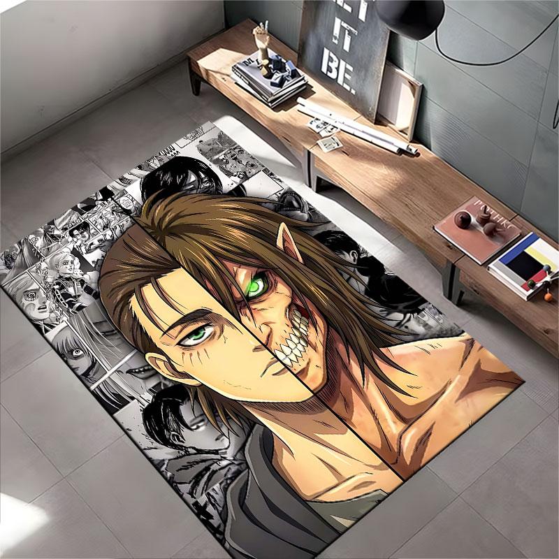 Anime Character Split Design suitable as a non-slip mat for the living room or bedroom sofa