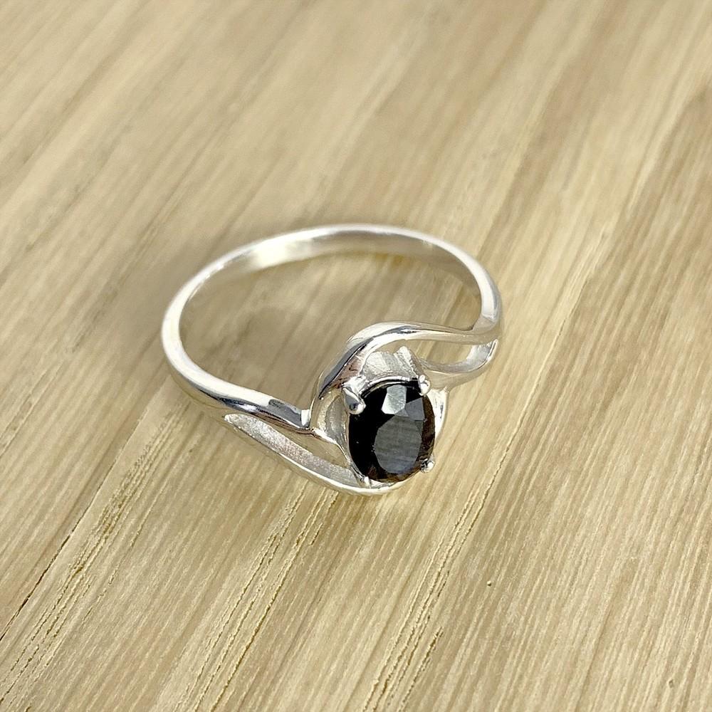 Серебряное кольцо с натуральным сапфиром 1.055ct (2000495)