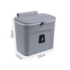 Wall Mounted Kitchen Waste Bucket Non Perforated With Cover Waste Storage Bin Kitchen Bathroom Large Capacity Garbage Bin