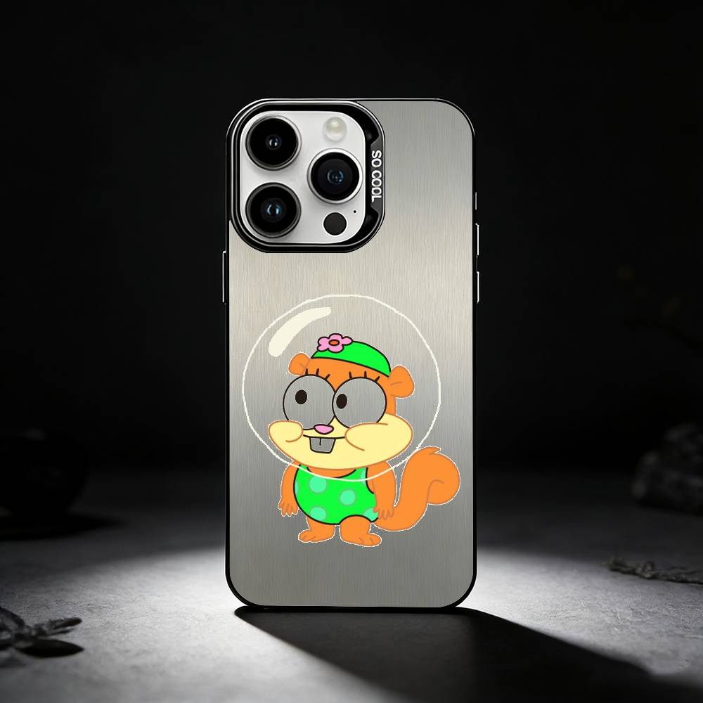 Little Residents of Bikini Bottom Phone Case For iPhone 17,16,15,14,13,12,11 Plus,Pro Max,XS,Colored silver phone case