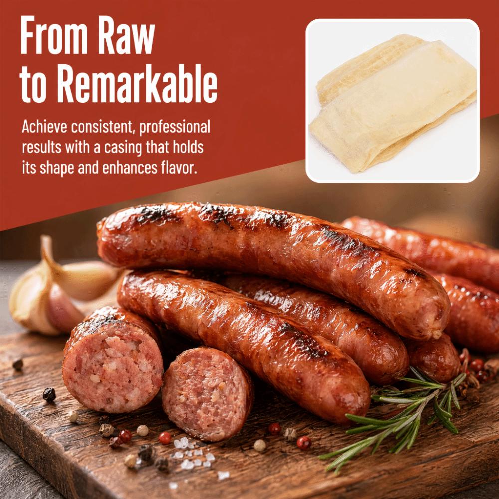 Edible Boilable Sausage Casing Double Layer Double Layer Sausage Casing Ham Making