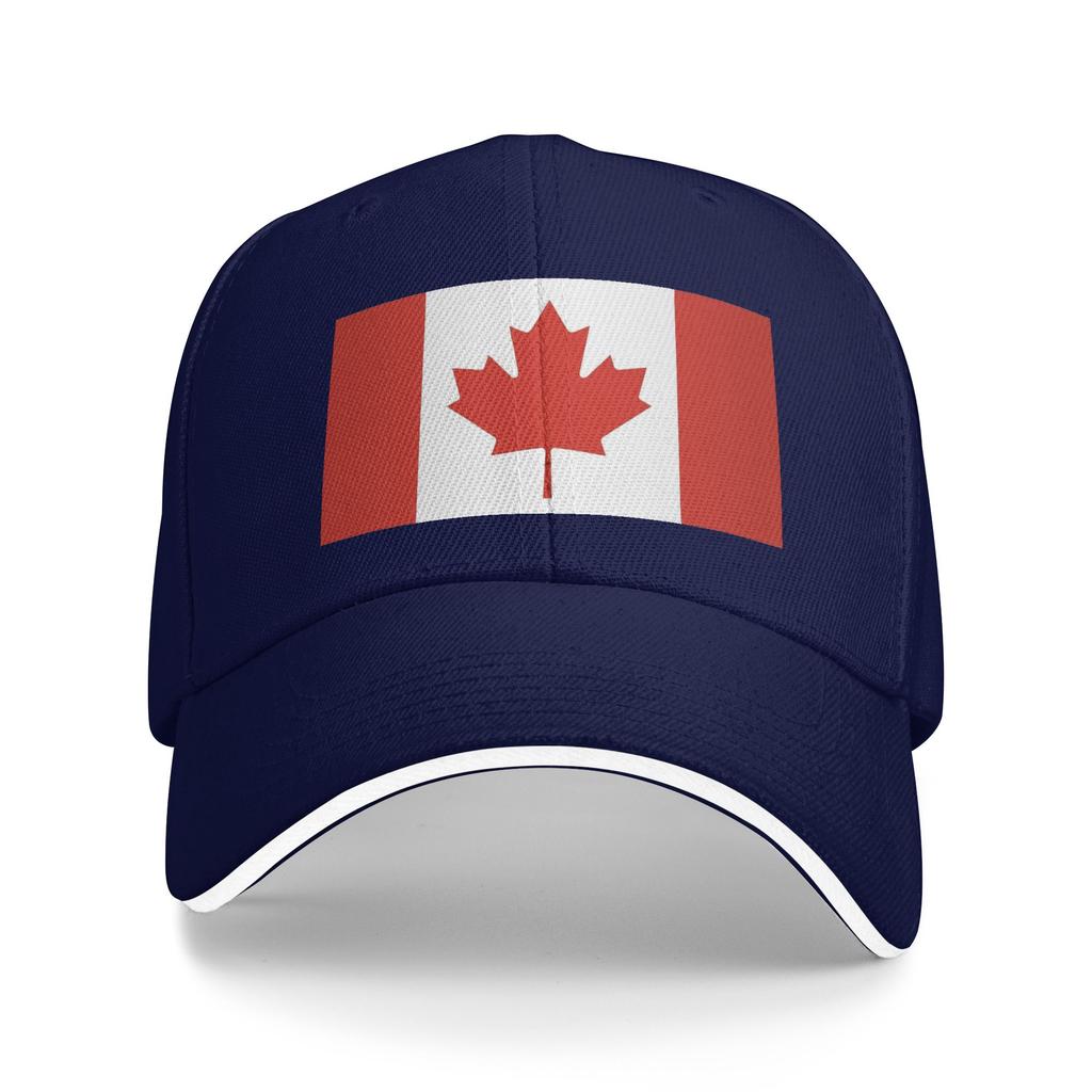 Spring Casual Baseball Cap Flag of Canada Tennis Skate Trucker Hat For Women Unisex Sunscreen Trendy Baseball Caps
