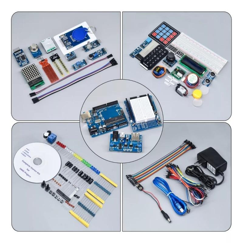 Полная версия Стартовый обучающий набор для проекта программирования Arduino DIY Электронная лаборатория Умный набор для начинающих для Arduino IDE