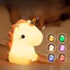 Silicone Lamp Unicorn Bedroom Night Light New and Unique Remote Control Tapping Light Children and Girls Birthday Gift
