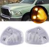 1 Pair Side Mirror Turn Signal Lights Clear Lens For 2011-22 RAM 1500 2500 3500