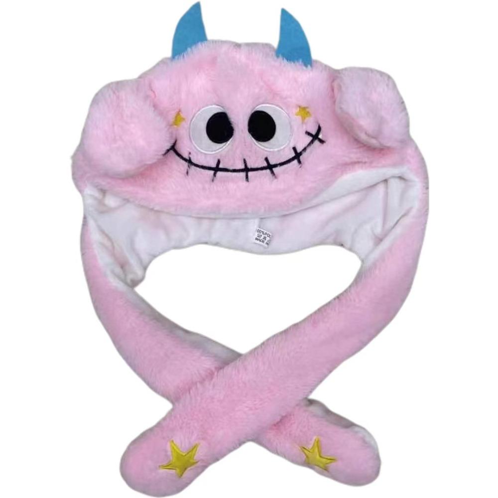 Светящаяся шапка с подвижными ушами в виде капибары, плюшевая шапка в виде панды, игрушки, прыгающая шапка в виде капибары, подарки на день рождения