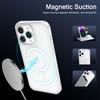 Роскошный беспроводной чехол для Magsafe для телефона iPhone 17 16 15 14 Pro Max Plus Прозрачный Магнитный Электроокрашенный Бампер